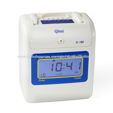 Time Recording Box Newest High Quality Employee Time Clock Wall Mounted Special Dual Time ...