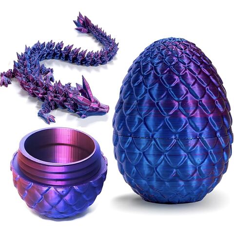 Chinese Dragon Flexible Toy Articulated Crystal Dragon 3d Dragon Eggs 