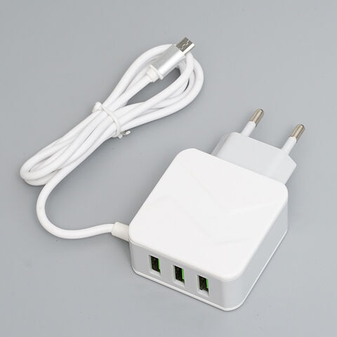 Fabrik OEM ODM 10.5W Wandladegerät Handy 5V2.1A Ladegeräte mit Kabel 2024