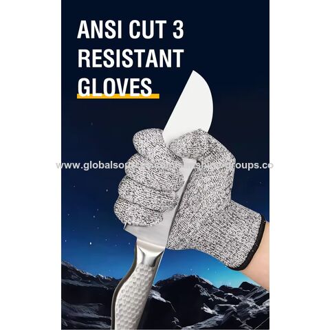 Guantes anticorte y resistentes al desgaste, guantes de protección laboral anticorte para sitios de trabajo, guantes de protección