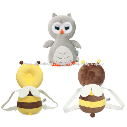 Almohada para bebé que protege la columna vertebral, suave y cómoda, buena permeabilidad al aire y fácil de limpiar. Almohada de cuña con diseño de animales de dibujos animados, logotipo personalizado.