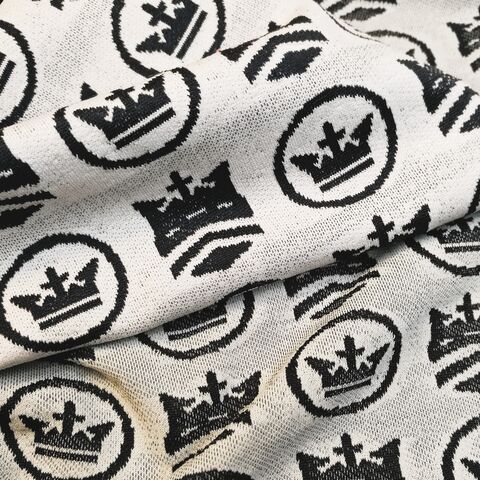 Tejido Jacquard French Terry Teñido en Hilo con 87% Poliéster de Absorción + 13% Spandex y Tratamiento Antibacteriano for sale at factory direct price