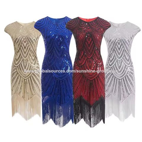 Vestido de cóctel vintage con encaje y flecos para mujer, conjunto de accesorios, disfraz para fiesta de graduación, vestido de noche