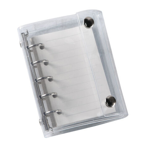 Großhandel Einfache transparente Ösen Abnehmbare Loseblatt-Notizbuchhülle for sale at factory direct price