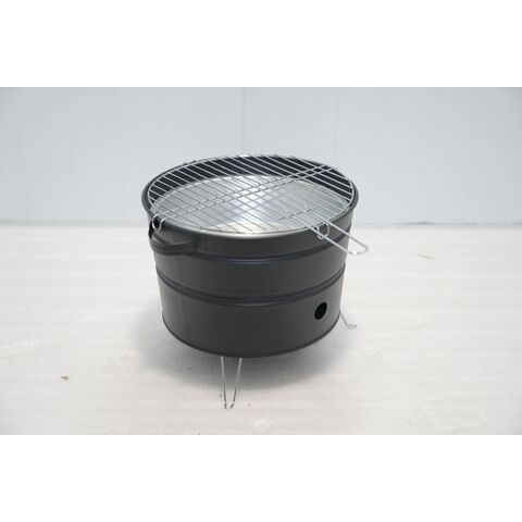 Parrilla de carbón de alta demanda, fácil de montar, limpiar y plegable. BBQ portátil para camping. Altura de cocción: 295mm.