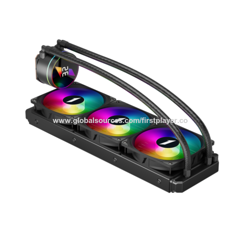 1STPLAYER TS3 240 360 Refrigeración Líquida AIO ARGB Negro Bomba de Agua con Rodamientos de Larga Duración Pantalla de Temperatura de CPU for sale at factory direct price