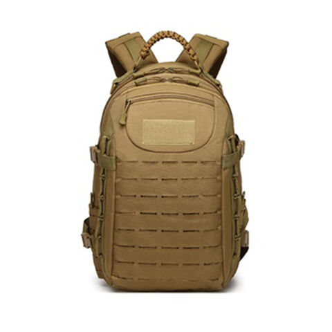 Sac à Dos Tactique Imperméable JJ 25L Marron pour Trekking, Pêche et Chasse - Rucksack Outdoor for sale at factory direct price