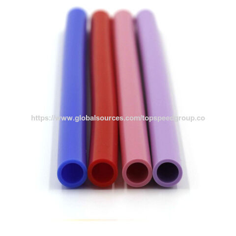 Bendable large silicone straws food grade silicone straw Suitable for 40oz Cup set with silicone straw set Customized size