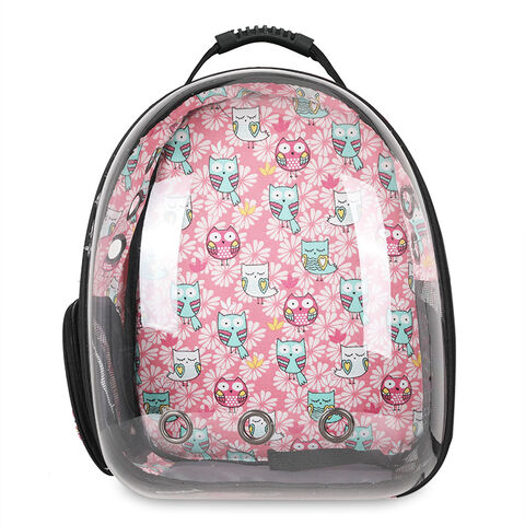 Mochila WOO para gatos, transportín portátil transparente tipo cápsula espacial para mascotas, mochila transpirable para gatos for sale at factory direct price