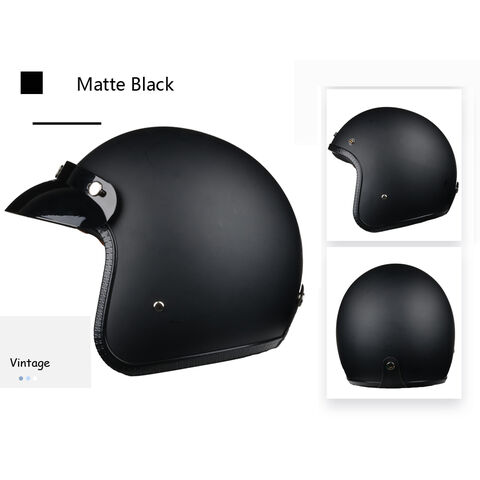 Capacete aberto de fornecedor, capacete retro 3/4 com certificação DOT, CE para motocicleta