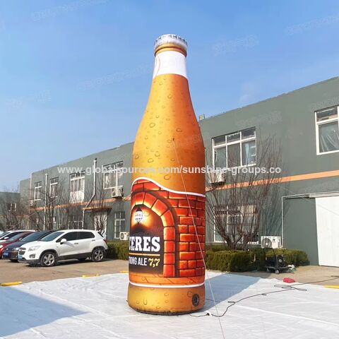 Melhor preço garrafa inflável gigante Publicidade inflável personalizada para eventos publicitários for sale at factory direct price