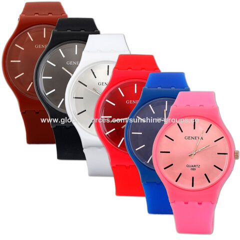 Relojes de silicona de moda. Relojes de silicona para adultos y niños personalizables con LOGO.