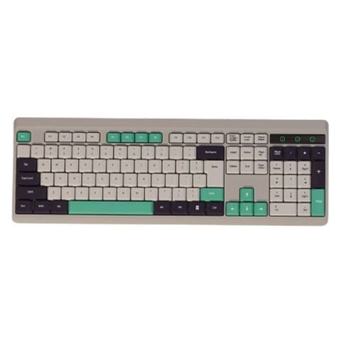 Teclado inalámbrico ergonómico para oficina de negocios con batería de larga duración, venta al por mayor de fábrica