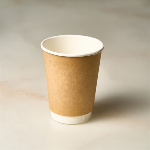 Buy China Wholesale Kraft Double Wall Plain Color Disposable Paper ...