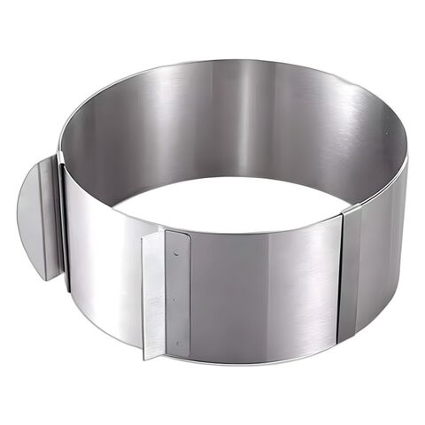 Moldes Ajustables Redondos de Acero Inoxidable para Pastelería y Cocina al por Mayor - Suministros para Repostería