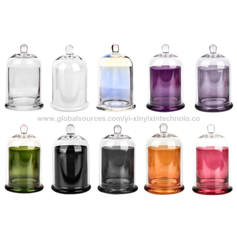 Bougeoir en Verre avec Cloche en Verre pour la Fabrication de Bougies en Gros for sale at factory direct price