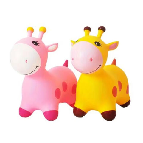 Vente en gros d'animaux, girafe, gonflable, sauteur, cadeaux pour tout-petits, bâtons de pogo, jouets sauteurs for sale at factory direct price