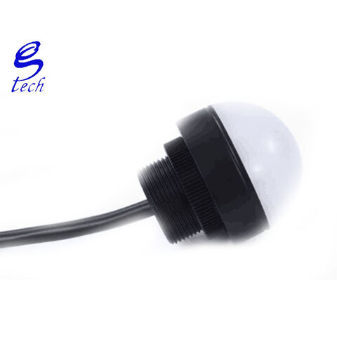 Luz de advertencia para equipos de máquina herramienta, versión negra de 50 mm HSMD50-W/L, luz indicadora de alarma LED a prueba de agua for sale at factory direct price