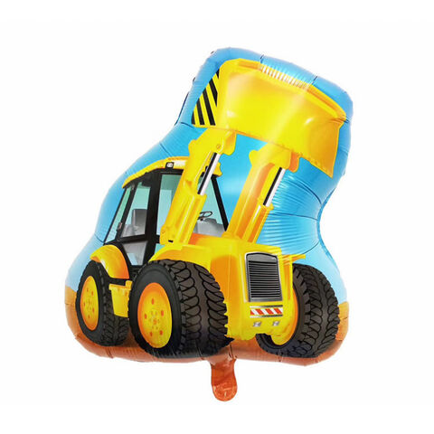 Globo Grande de Aluminio con Forma de Coche para Niños, Juguetes, Decoración de Fiesta de Cumpleaños, Globo de Vehículo de Ingeniería, Camión de Bomberos for sale at factory direct price