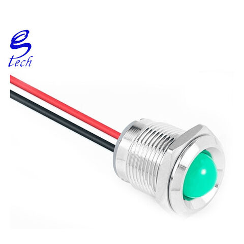 Indicador de metal com cabeça esférica de 16 mm, avançado monocromático com fio, luz de sinalização LED iluminada, indicador de metal de uma, duas ou três cores for sale at factory direct price