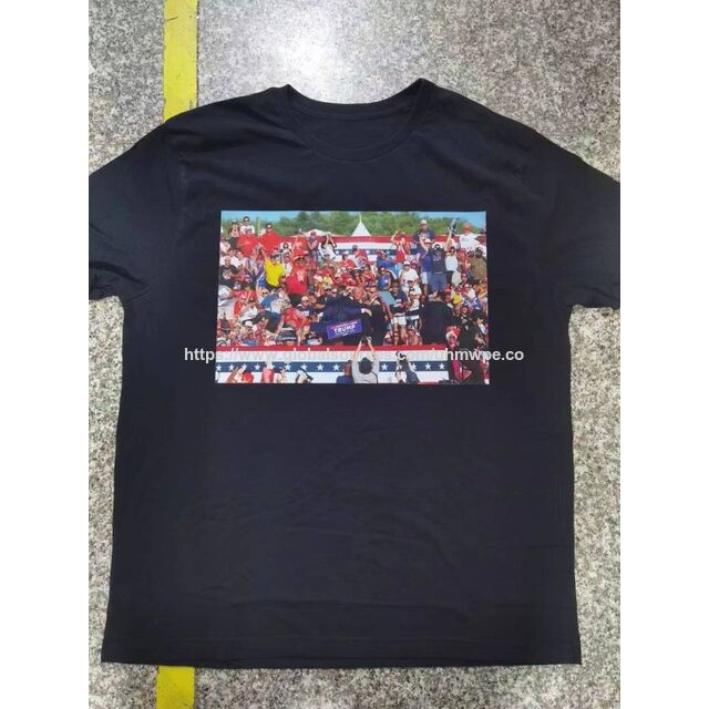 OEM Camiseta Trump Personalizada para Mulheres com Logotipo Personalizado, Camisetas de Gola Redonda para Trump for sale at factory direct price