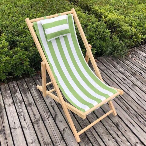 Venta al por mayor de Silla de Playa de Madera Maciza Fácil, Tumbona Portátil de Madera para Exteriores for sale at factory direct price