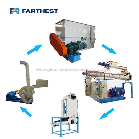Planta de producción de pellets Factory Outlet Small Broiler Feed Making Machine