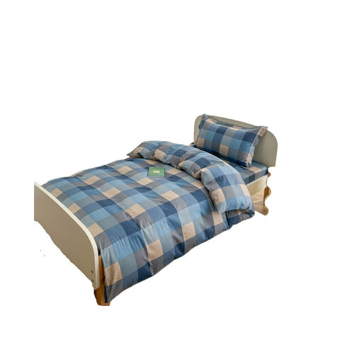 Hersteller Einfaches, modernes, reines, gewaschenes Baumwoll-Heimtextilien-Set Bettlaken for sale at factory direct price