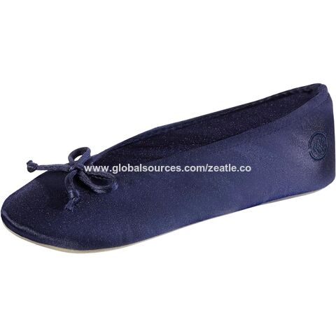 بيع بالجملة شباشب باليه ستان نسائية مع شريط كلاسيكي أو ربطة عنق ناعمة ونعل من جلد الغزال for sale at factory direct price