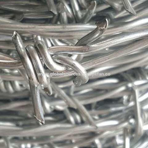 Twisted Strand Or Single Galvanized Barbed Wire - Expore China ...