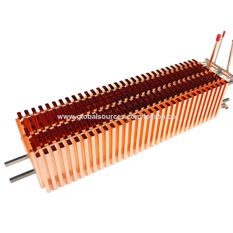Customized Copper Welding Fin Radiator With Cooling Copper Pipe - China ...