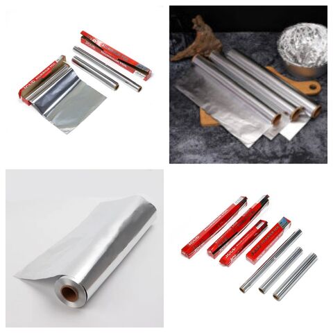 Lámina de aluminio antiadherente para asar, hornear y rostizar, directamente de fábrica, grande, personalizada, extra fuerte, larga duración y resistente.