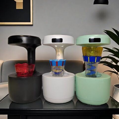 Humidificador Ultrasónico Creativo Anti-Gravedad JJ New de 600ml con Gota de Agua - Humidificador Ultrasónico Innovador para Ambientes B2B