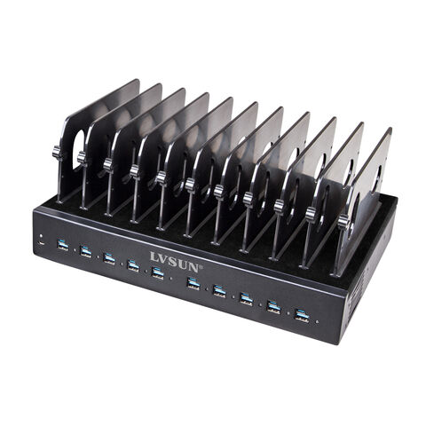 Factory price with 10 USB-C ports PD charger dock station for School, office using