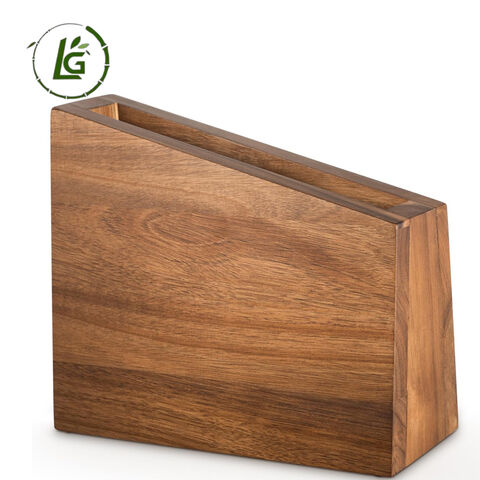 Suporte magnético personalizável para facas de cozinha doméstica, bloco magnético para facas com armazenamento, suporte de bambu para facas. for sale at factory direct price