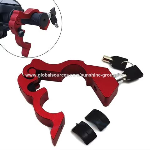 Trava anti-roubo do acelerador do guidão em liga de alumínio para veículos elétricos, motocicletas, bicicletas, carros de bateria, trava portátil do guidão para freio for sale at factory direct price