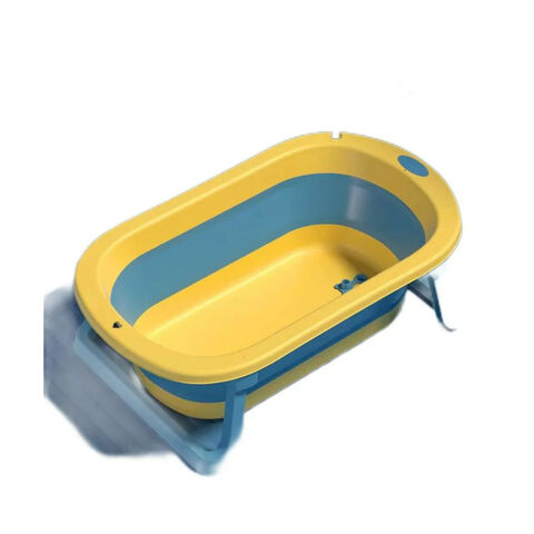 Banheira de Bebê de Plástico Dobrável Tamanho Infantil Antiderrapante para Viagem - Produtos Mais Vendidos