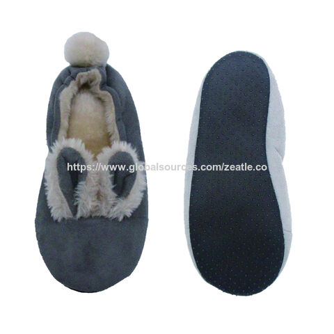 Günstige Damen Hausschuhe für den Innenbereich, Kuschelige Winter Fuzzy Damen Socken mit Gripp