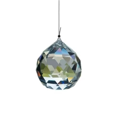Venta al por mayor de 100 unidades de cristal arcoíris, cuentas para lámparas de araña, decoración colgante, canicas de vidrio, juguetes para niños y adultos for sale at factory direct price