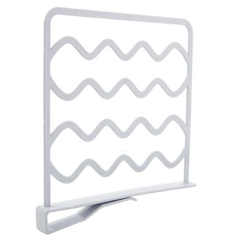 Precio de fábrica promocional, versátil, ahorrador de espacio, organizador de armario de plástico, estante divisor for sale at factory direct price