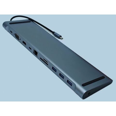 Multifunktionale 11-in-1 Multiport-Hub USB-C Dockingstation C-Typ Hub mit Halterung - 5