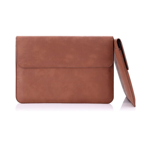 Wasserdichte Laptop-Tasche aus Leder, Reißverschluss-Tablethülle, marineblaue Laptoptasche, kundenspezifische Dokumententasche