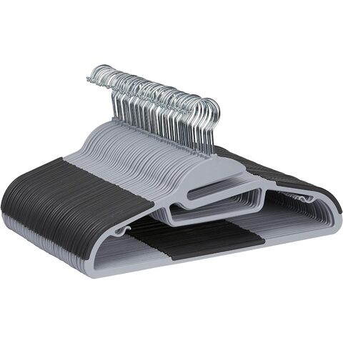 Cabides de Plástico Revestidos de Borracha Duráveis para Armazenamento Doméstico, 10 Unidades, Alta Satisfação, Promoção Imperdível for sale at factory direct price