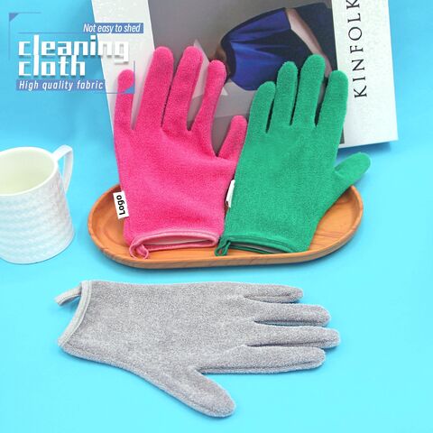 OEM Günstige Bunte Fünf-Finger-Duschbadetuch-Badehandschuhe Rücken-Peeling-Pad Körper-Peeling Rückenwäscher