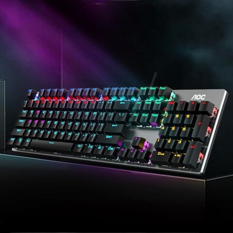 Teclado Mecânico Gaming RGB LED com Socket Atualizado e Espumas de Absorção de Ruído for sale at factory direct price