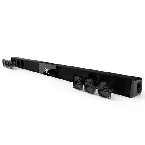 Barra de sonido ultra delgada OEM para TV con control táctil para altavoces de cine en casa, barra de sonido para TV con entradas HDMI/Bluetooth/ópticas