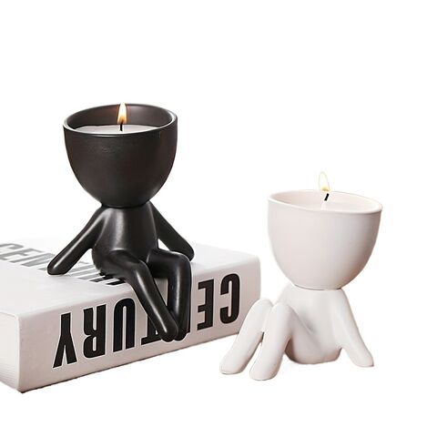 Candelabro de Cerámica Estilo Moderno, Creativo y Sencillo para Oficina, Decoración del Hogar y Regalos Promocionales for sale at factory direct price