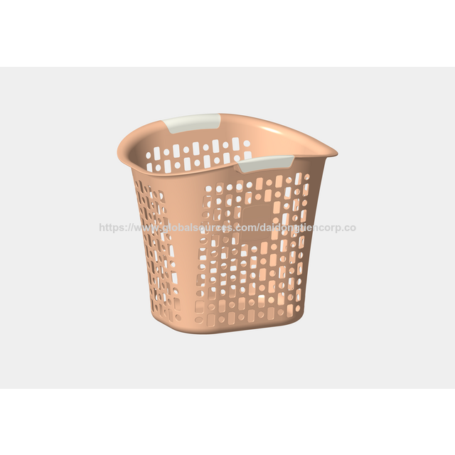 Cestas de Plástico de Moda Medianas del Fabricante de Vietnam I1023 para Ropa Sucia del Hogar, Cesto de Lavandería de Plástico Sin BPA for sale at factory direct price