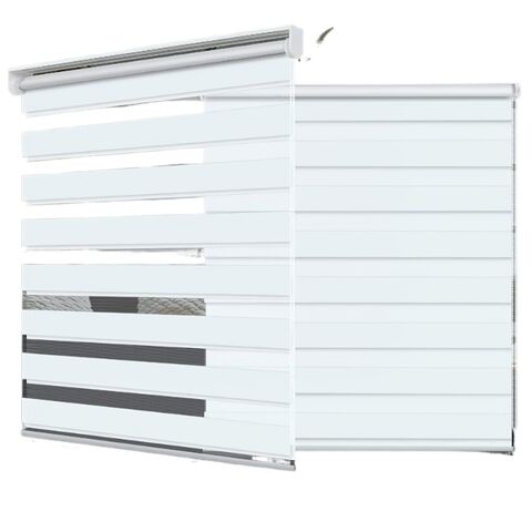 Promotional Shade Blinds Horizontal Window Curtain Dual Layer Easy to Install Home Decoration for sale at factory direct price