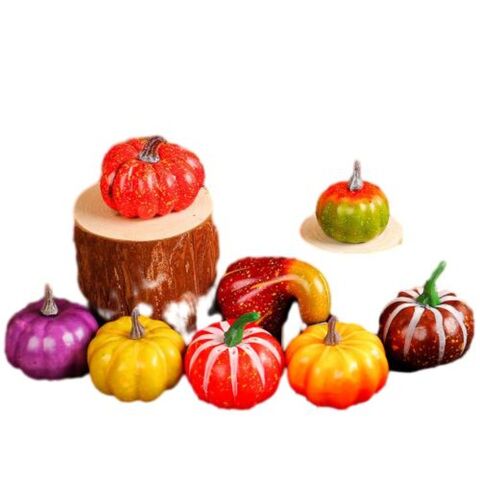 Ensemble de Citrouilles Décoratives d'Automne en Gros, Ornements Faux Réalistes, Fruits Artificiels pour Décoration Intérieure for sale at factory direct price